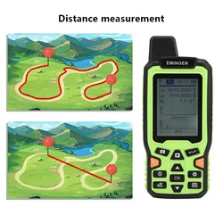 EM90 Mini Portable High Precision Handheld GPS Land Area Meter Land Survey Measuring Instrument US Plug 100‑240V