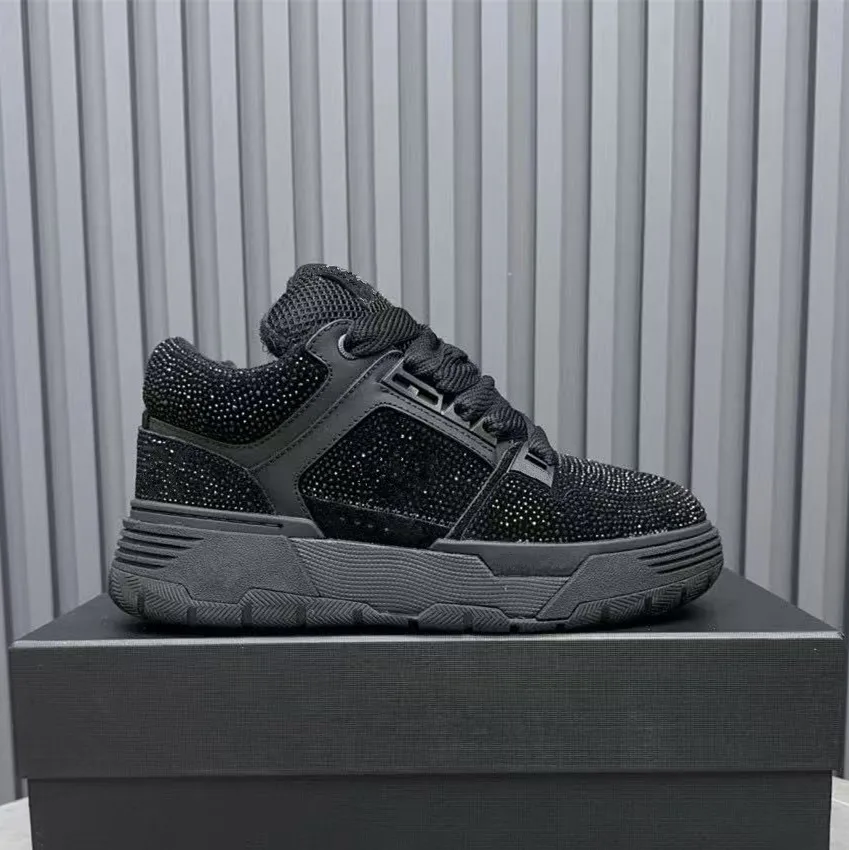 

Diamond Thick soled Dad's Shoes for Women 2025 Spring New Edition Genuine Leather Silver Height Increasing Casual Sports Shoes