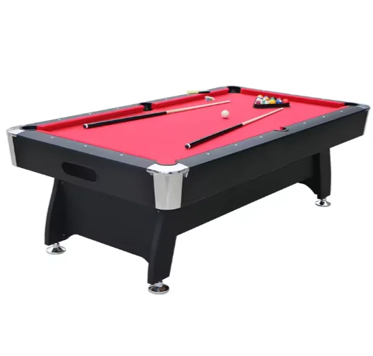 2026 Factory Wholesale Customized 7ft 8ft 9ft American Billiard Pool Table Complete Accessories Slate Bed Ball Return Durable Ba