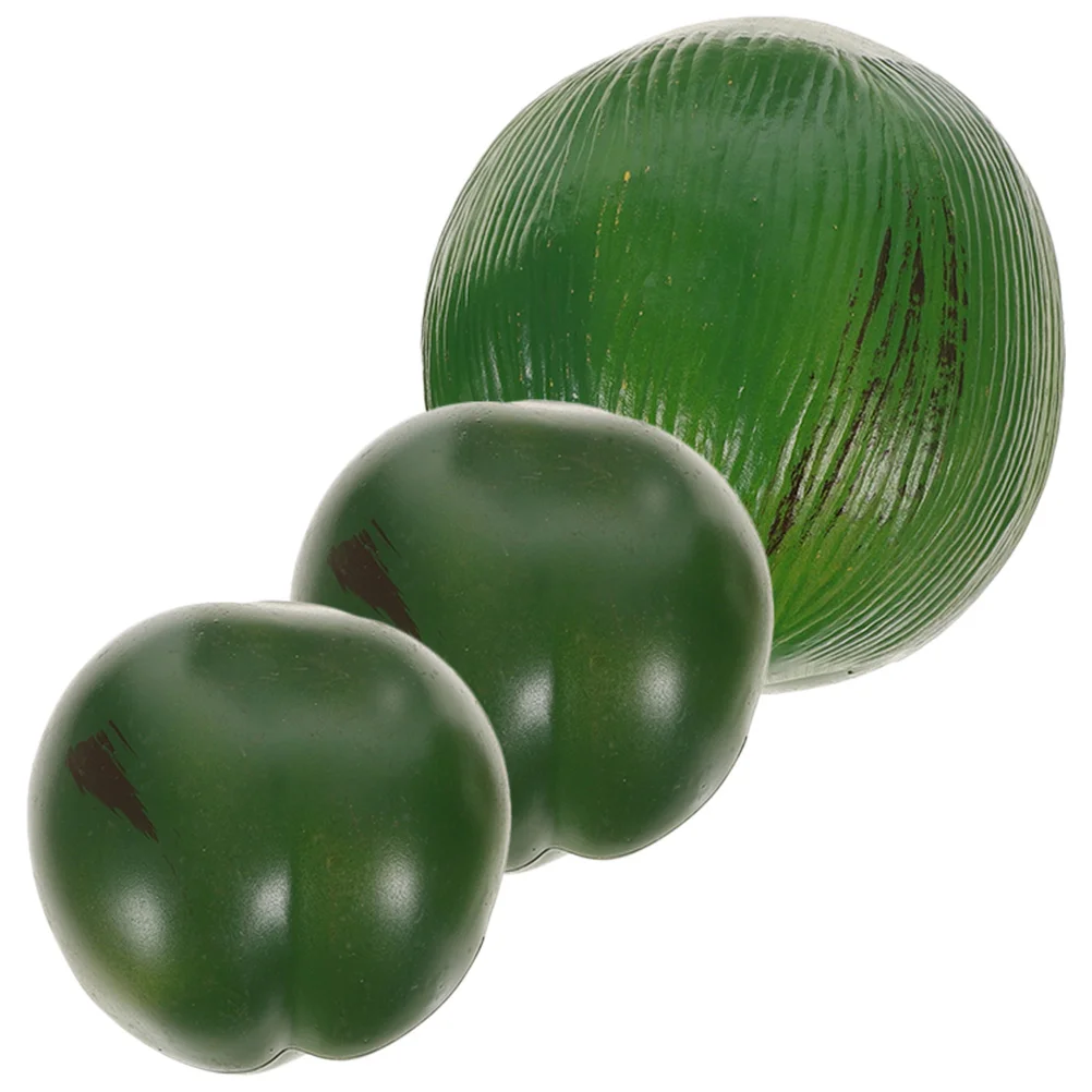 

Artificial Coconut Decoration Faux Fruits Soft Pvc Realistic Coconuts Party naments Tropical Theme Accessories