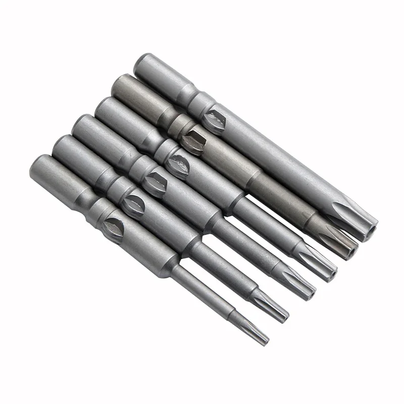 802 トルクスドライバービット T5-T30 6 ミリメートルラウンドシャンク電動ドライバービット修復ツールロング 150 ミリメートル