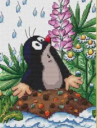 The Mole's Story 24-28  Counted Cross Stitch 11CT 14CT 18CT DIY Chinese Cross Stitch Kits Embroidery Needlework Sets