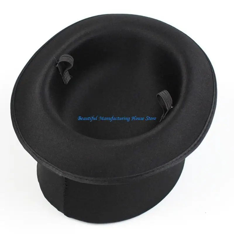E56A Elegant Magicians Hat Top Hat Headband for Unisex Fashion Accessory Stylish Lady Panama Hat Detail