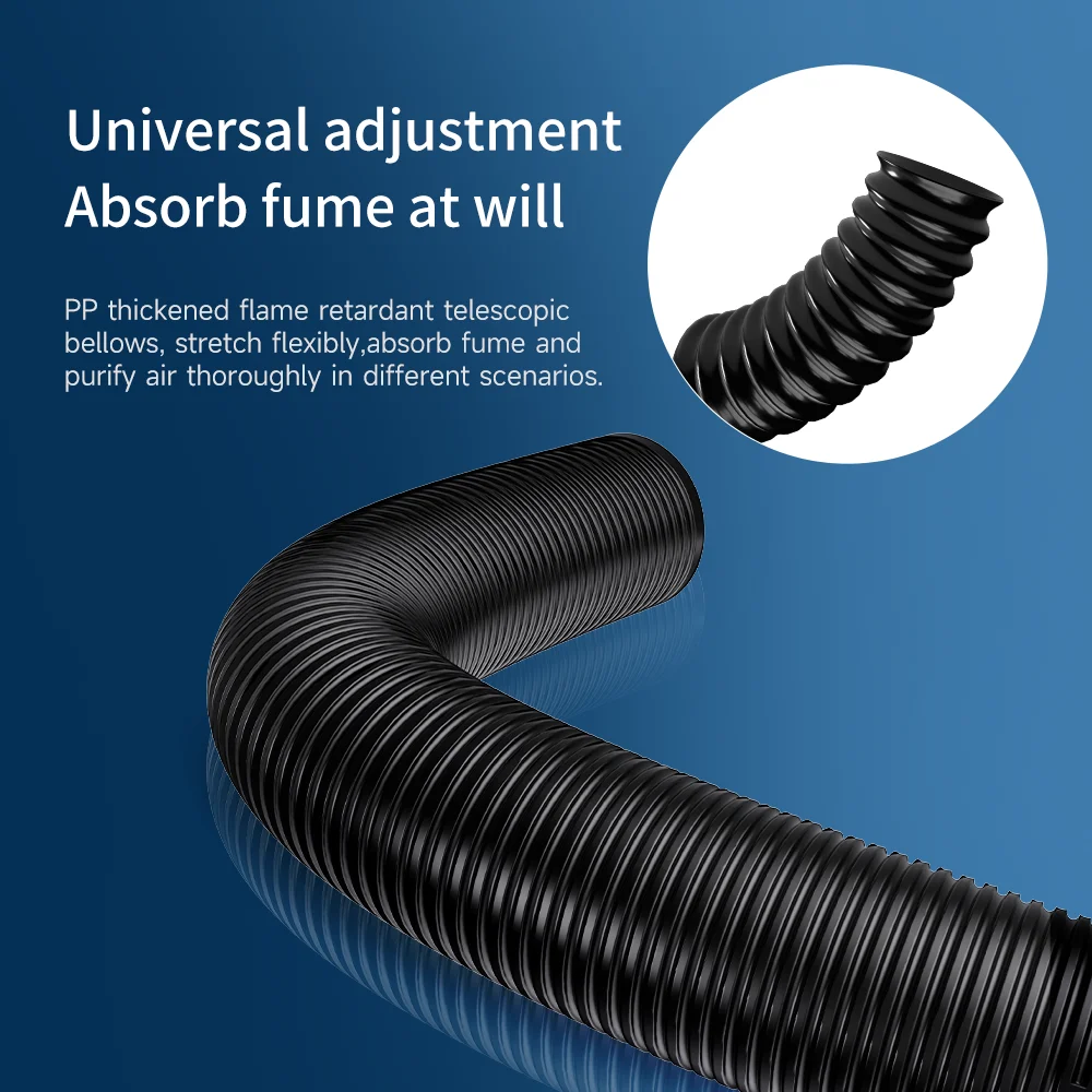 مستخرج الدخان AIXUN ES02 بزر واحد يبدأ مع التحكم الصوتي AI، شفط قوي، ترشيح فعال، قوي ومتين #4