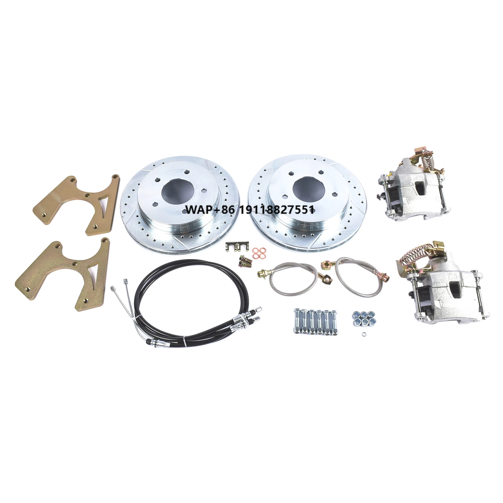 Glossy Rear Disc Brake Conversion with Standard 5 Lug Bolt Pattern for C10 1963-1987