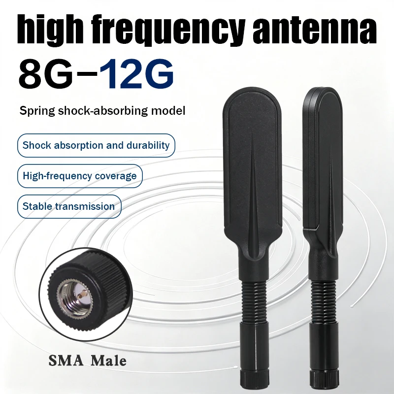 6‑12GHz Omnidirectional Antenna 6‑10dBi SMA‑Male Broadband Microwave RF Aerial for Spectrum Analyzer EMC RF Signal Test