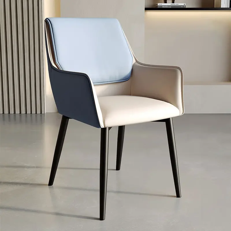 Metal Luxury Dining Chairs Modern Unique Dining Room Free Shipping Living Room Chairs Soft Comfort Cadeira Interior Furniture