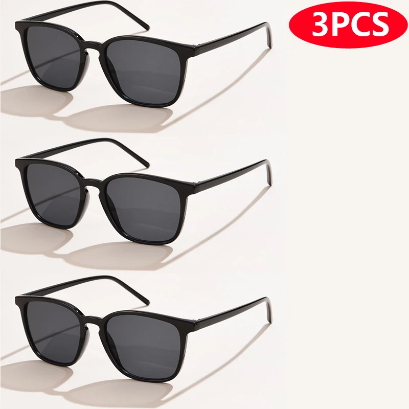6 pcs/4 pcs/3 pcs Vierkante Kleine Zonnebril Vrouwen Rechthoek Frame Paars Kleurrijke Zonnebril Vrouwelijke Y2K Retro Gradiënt tinten UV400
