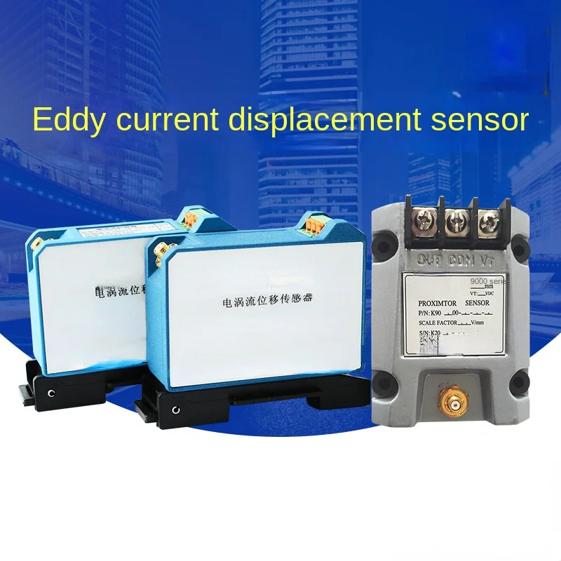 Eddy Current Displacement Sensor Vortex Probe Shaft Displacement Vibration Speed Transmitter