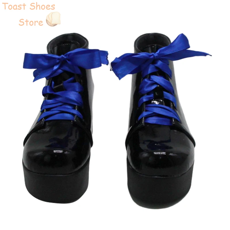 Tsukino Mito scarpe Cosplay Vtuber puntelli Cosplay scarpe in pelle PU stivali di Halloween Costume Prop