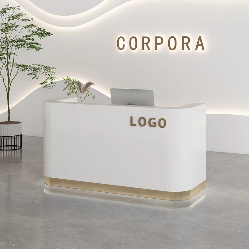 

Reception Desks Minimalist Design Simple Modern Reception Curved Salon Desks Small Best Comptoire Accueil Trendy Furniture