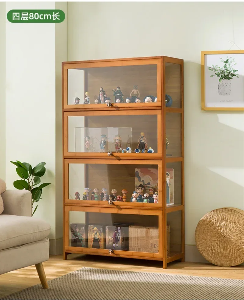 Glass Display Cabinet Easy to Use Space Saving Reliable Performance Reinforced Frame Easy Assembly Scratch Resistant