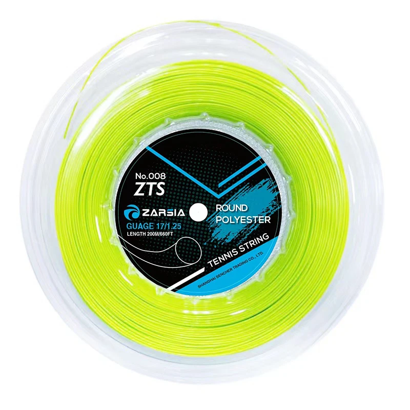 

1 Reel ZARSIA 4G 1.25mm Tennis String Polyester 200m Smooth Tennis Racquet Training Strings