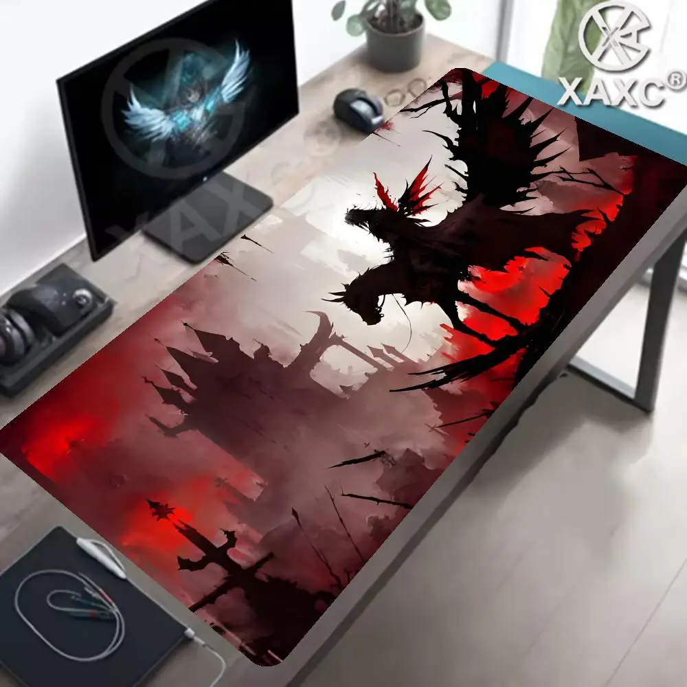 Demonic giant flying dragon Mouse pad Non-Slip Desk Mat pc accessories Gaming Mat dragon desk pad mtg playmat Extended pad XAXC