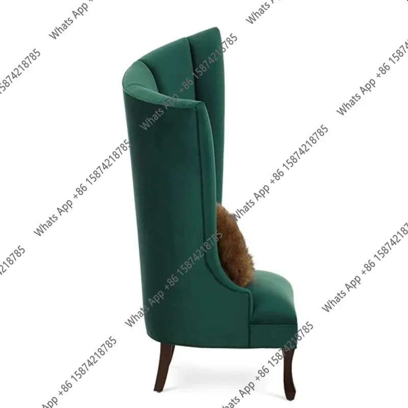 25 High Backrest Sofa Nordic Living Room Special-shaped KTV Exhibition Hall Flannel Wedding Dress Fabric Tiger Chair Light Luxur
