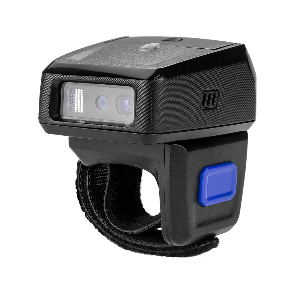 NETUM Rugged 2D Wireless Bluetooth Ring Barcode Scanner Wearable QR Barcode Reader with Battery Replaceable & Charger -RS-9000