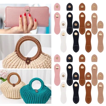 Boucle de sac en cuir mode 9 cm Boutons faits à la main Porte-loquet Fermoir à boucle Boîte à cartes Boucle pour accessoires de sac à main DIY 10 meilleures clôtures de sacs de vente - No 2