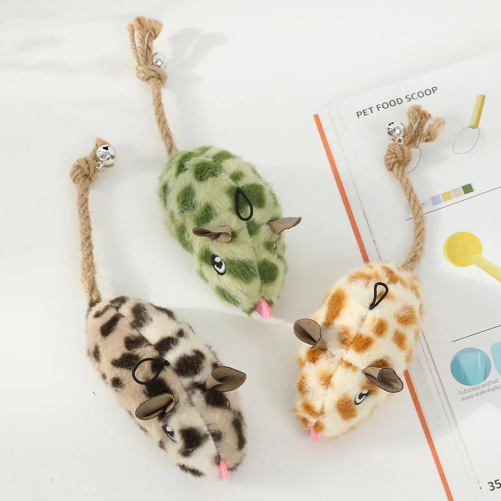 لعبة قطط الفأر المتينة التي تصدر صوتًا، لعبة الحيوانات الأليفة التفاعلية ذاتية اللعب لتخفيف الملل، لعبة مضغ حرق الطاقة للقطط والقطط #3