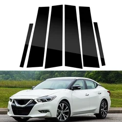 Fit For Nissan Maxima 2016 2017 2018 2019 2020 2021 2022 Glossy Black  Pillar Posts Door Window Center Trim Stickers Cover