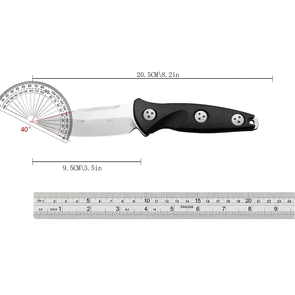 

Socom Alpha M390 powder steel outdoor knife wilderness survival adventure rescue knife fixed blade hunting knife man gift