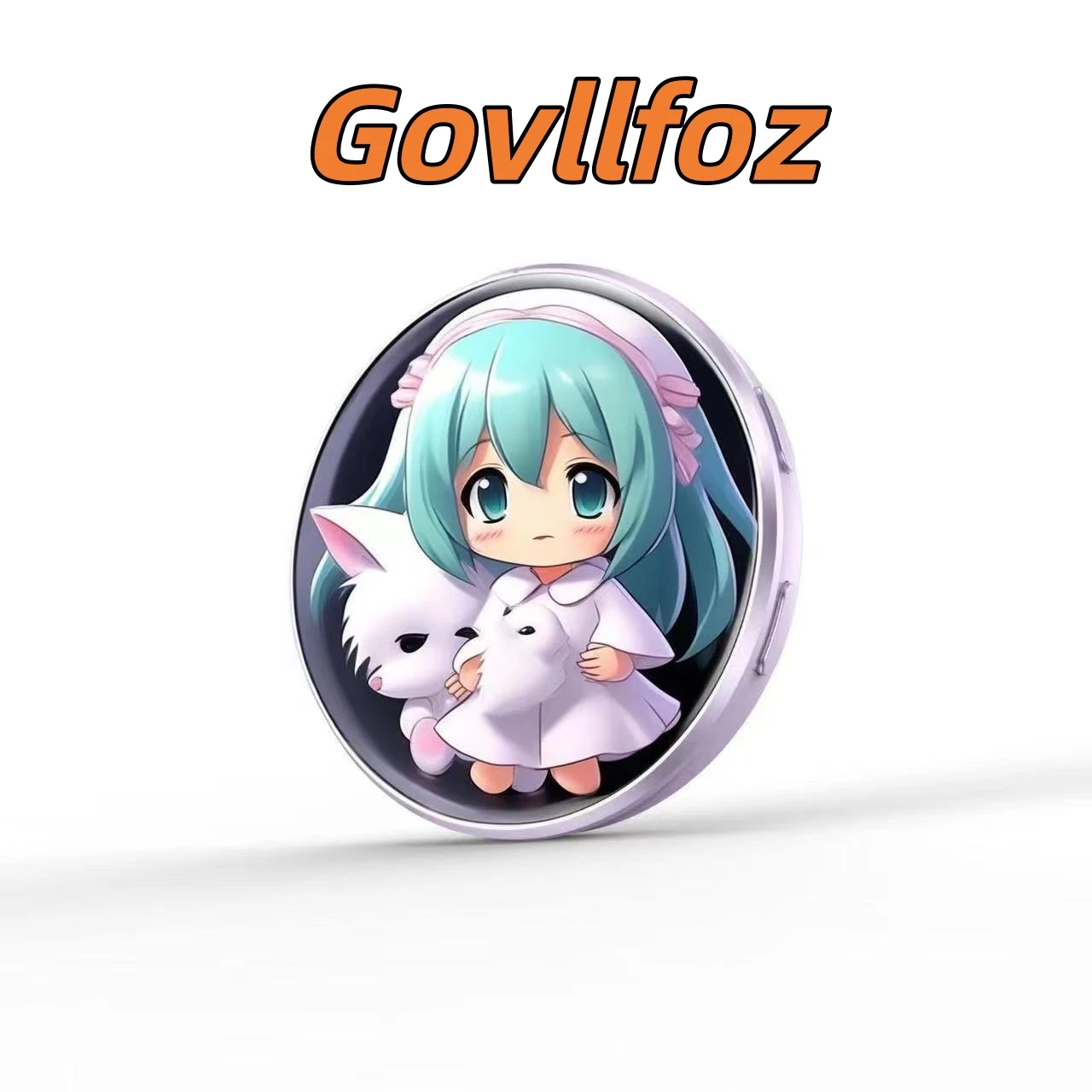 

New Anime E-Badge Display Dynamic Electronic Badge 1.7 Inch HD Screen LED Button Touchscreen Photo Frame With Video Playback