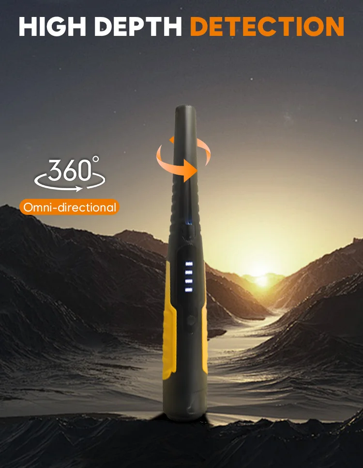 Handheld Metal Detector Can Be Used As a Small Tool for Beach Treasure Hunting and Outdoor Team Building Activities