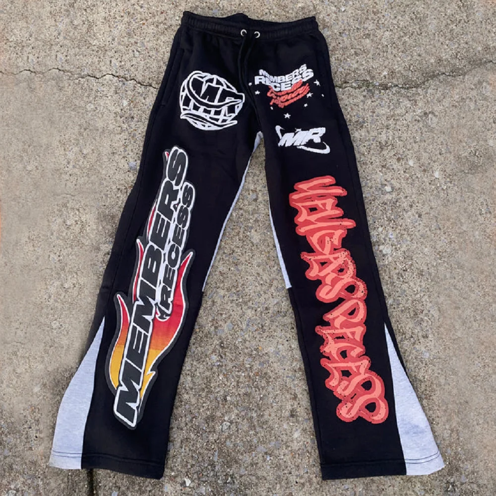 Unisex Straight Leg Long Pants 3D Splash Ink Print Quick Dry Trousers Men Women Streetwear Sports Drawstring Outdoor Sweat Pants