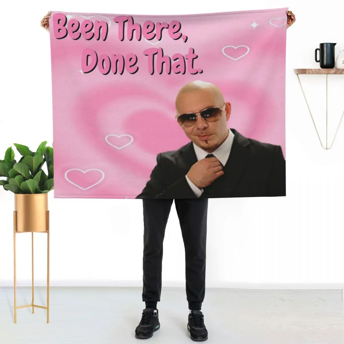 Been there done that, Mr 305 Worldwide, Meme, Funny, mr 305 Throw Blanket Thin Soft Blanket for Summer Night Sleeping
