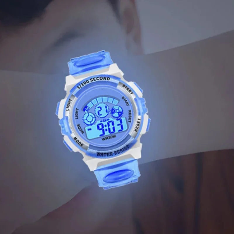 Reloj electrónico para niños, Esfera Digital luminosa, resistente al agua, relojes despertadores luminosos, reloj para niños y niñas, reloj para estudiantes