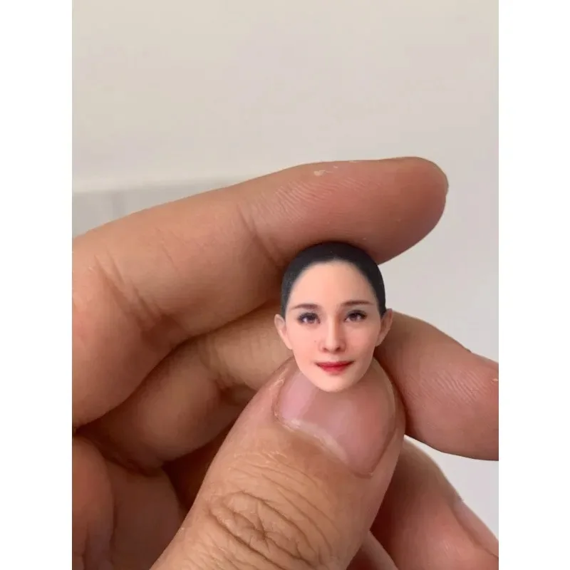 1/6 1/12 Schaal Chinese Actrice Yang Mi Head Sculpt Actiefiguren Hoofd Carving voor 12/6 ''Soldaat Tbl body Diy