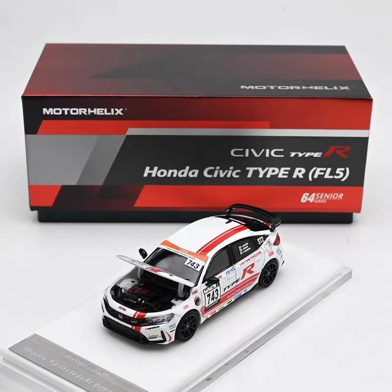 MH 1:64 Type R Civic FL5 Legering Motorvoertuig Diecast Modellen Auto Speelgoed Collectie Jongen Kerstcadeaus