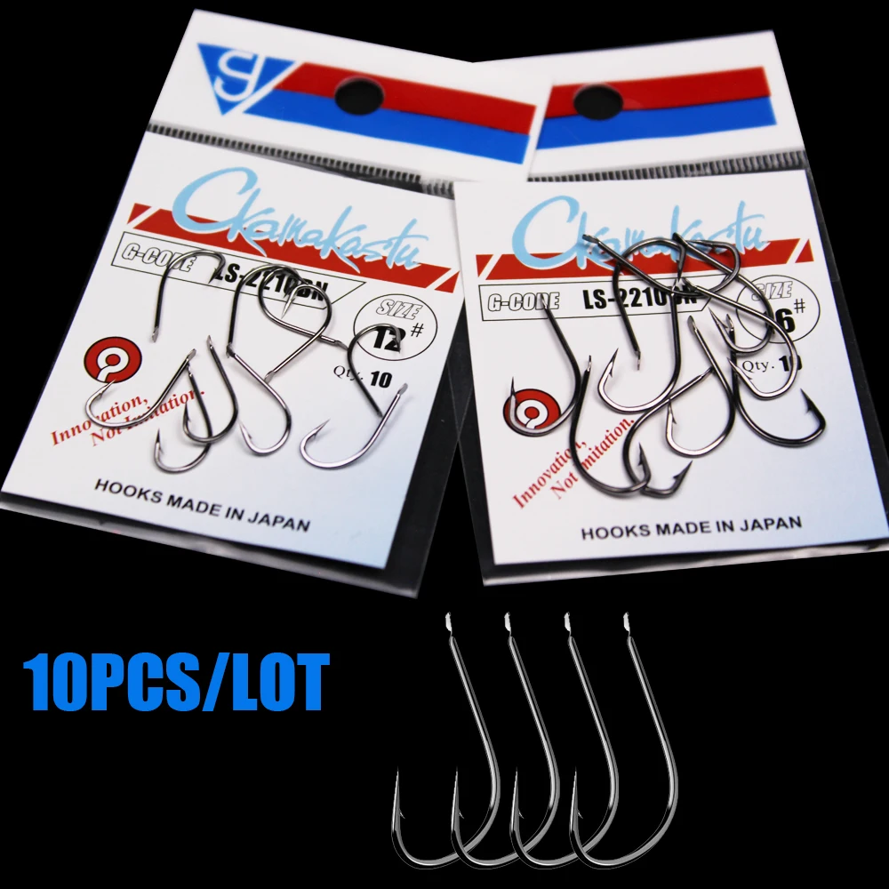 Ckamakastu 2210 Black Fishing - Fishing Hook Barbless 评论和价格