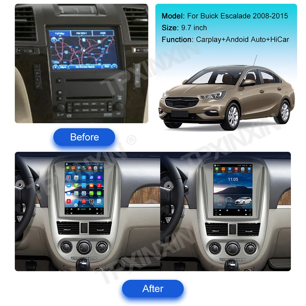 For Buick Excelle 2008 - 2015 Android Car Radio 2Din Stereo Receiver Autoradio Multimedia Player GPS Navi Head Unit Screen