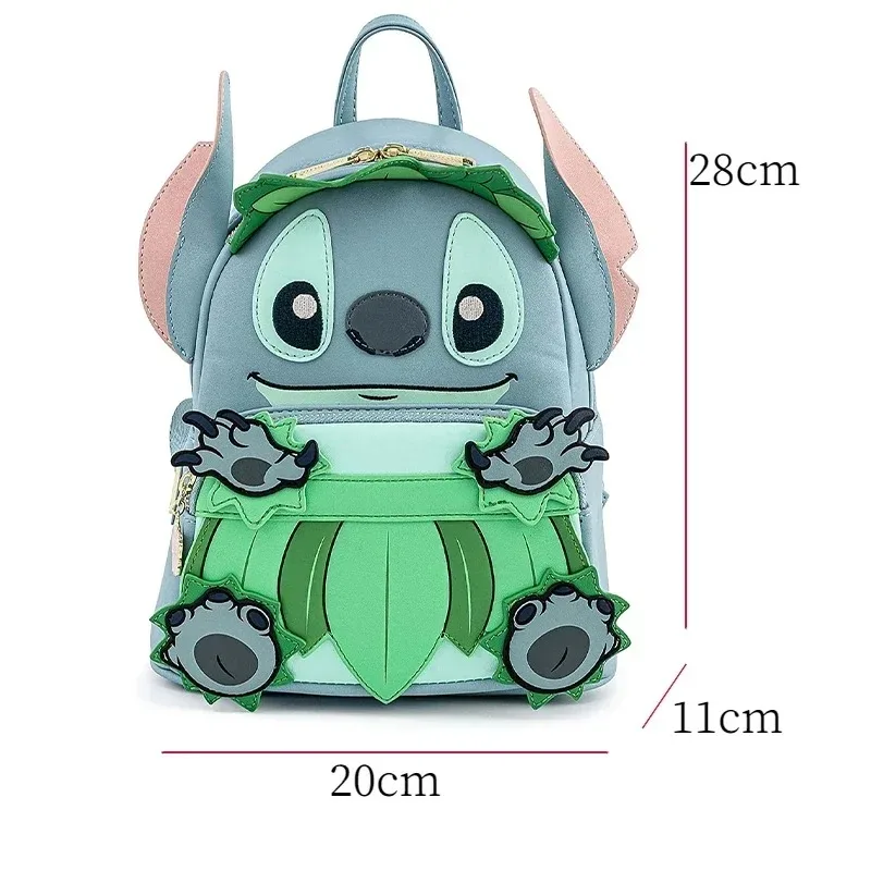 Disney Stitch Luau Ba Lô Mini Cosplay Nữ Dây Đeo Đôi Túi Ví Lilo & Stitch