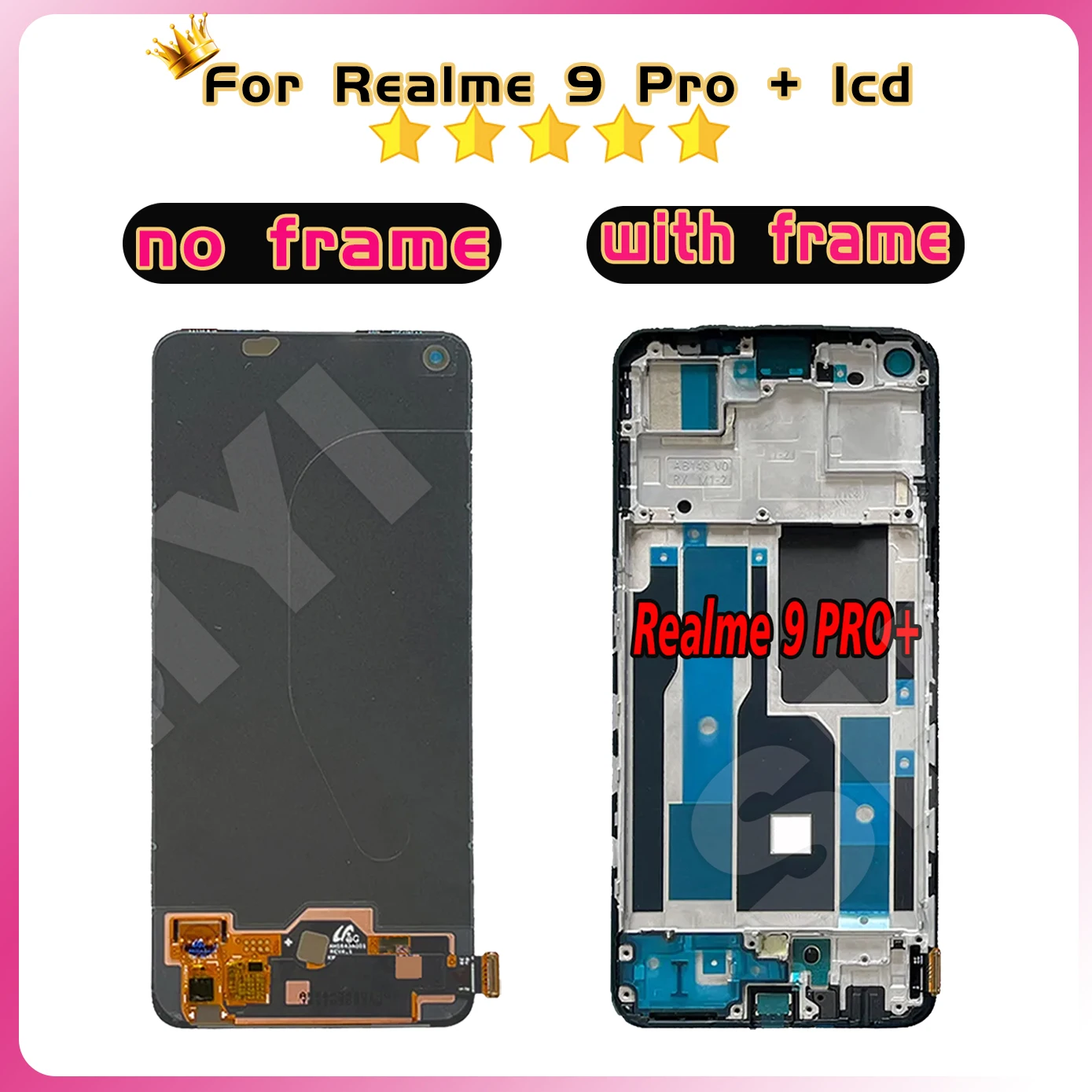 100% Tested Lcd For Realme 9 Pro + Screen Display RMX3392, RMX3393 For RealMe 9 Pro Plus LCD Display Touch Digitizer Replacement