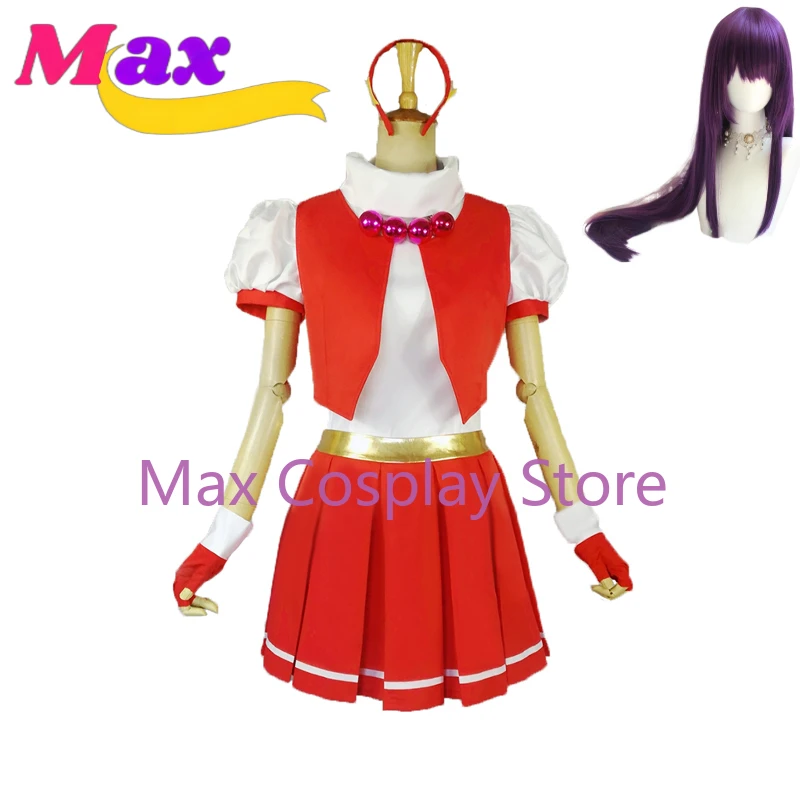 

Max Cos High Quality Full Set Asamiya Athena Cosplay Costume with Hair Accessory