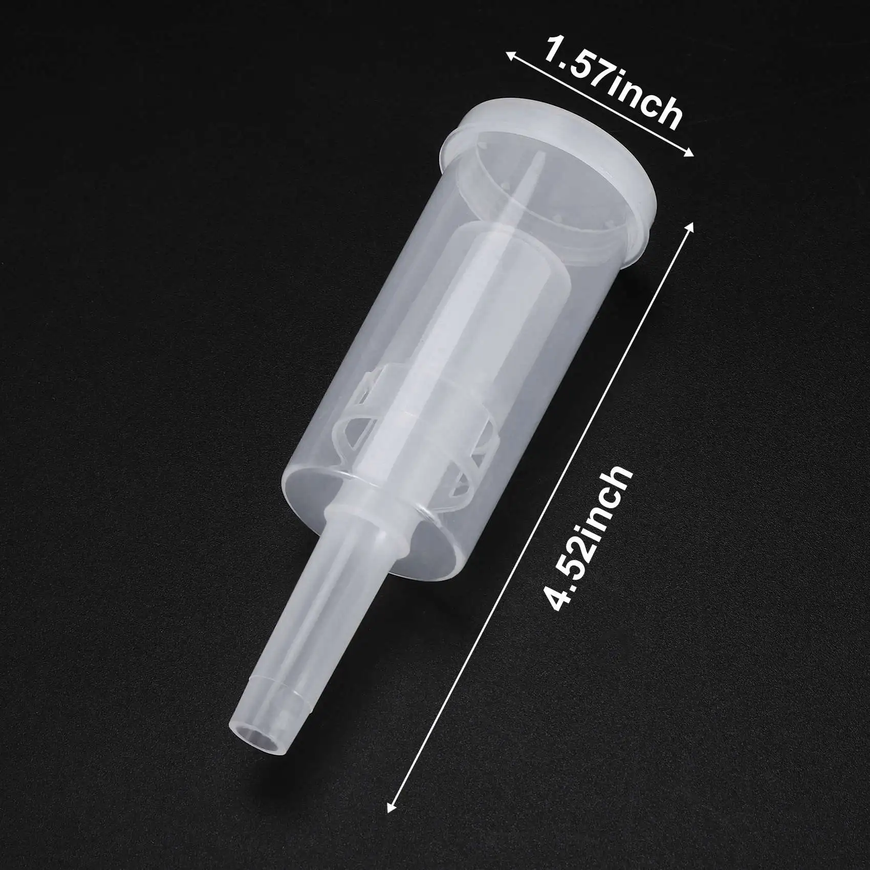ABGE-5 Pack Exhaust Seal Valve With Rubber Airlock Stopper Twin Airlock For Wine Making, Beer Brewing Glass Carboy Fermenter