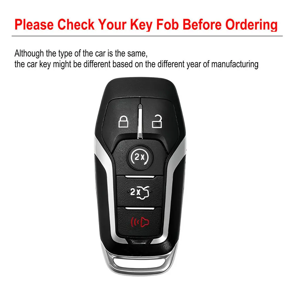 for Ford Fusion Mustang F150 Edge Explorer Lincoln MKZ MKC MKX Nautilus Car Key Cover Case Shell Fob Holder Protector