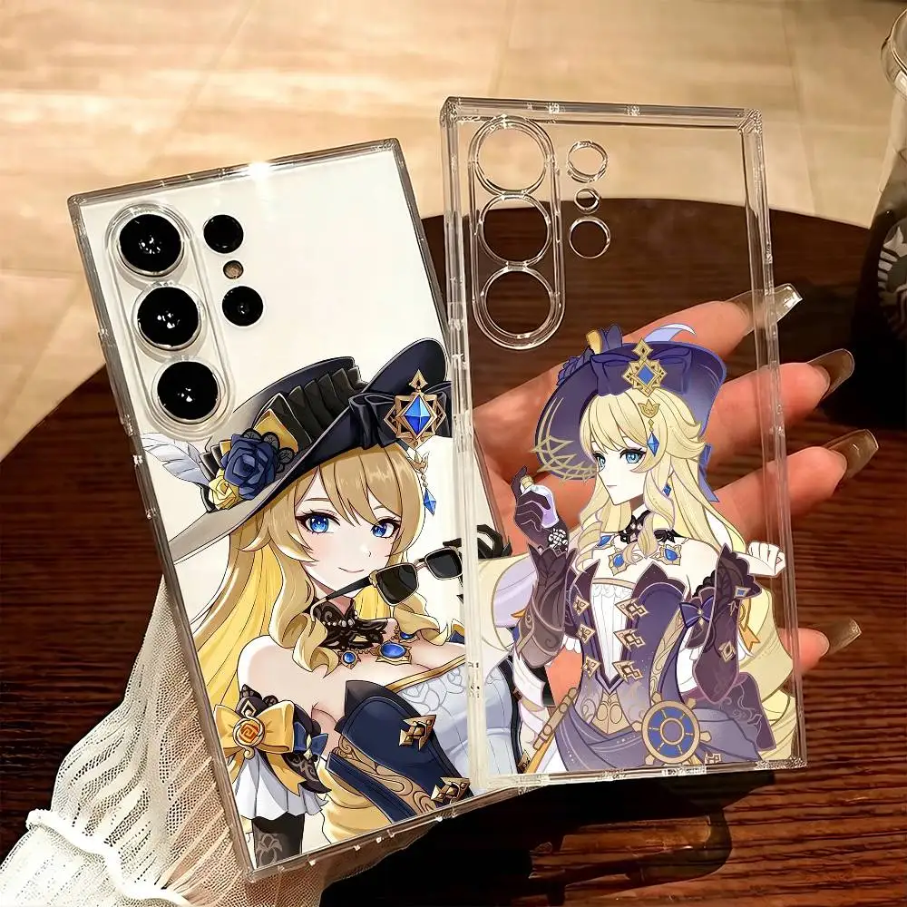 Birthday-0816 N-Navia G-Genshin  Phone Case For Samsung S25,S24,S21,S22,S23,S20,Ultra,Plus,lite,fe,5G Transparent Cover