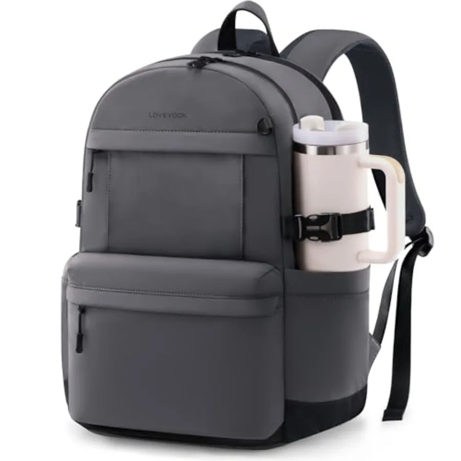 

Laptop Backpack for Women with Giant Tumbler Holder, Laptop Computer Bag Travel Backpack Purse, Waterproof Work Busess Backpack