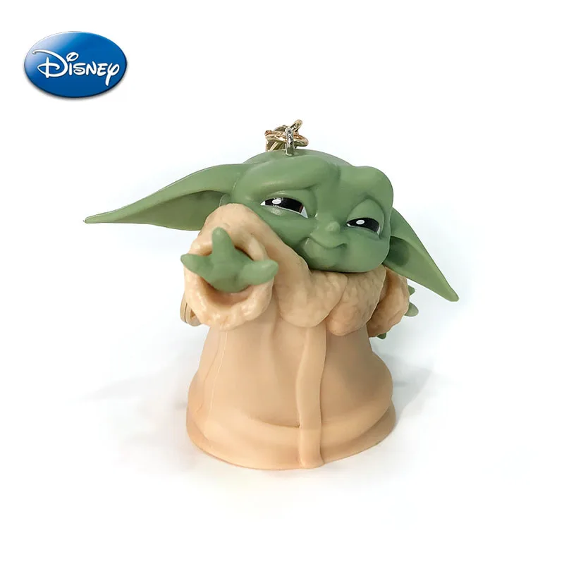 Anime Baby Yoda Chaveiro para Crianças, Action Figure Modelo, Pingente de Desenhos Animados Kawaii, Chaveiro, Chaveiro Presentes Brinquedo, Grugo