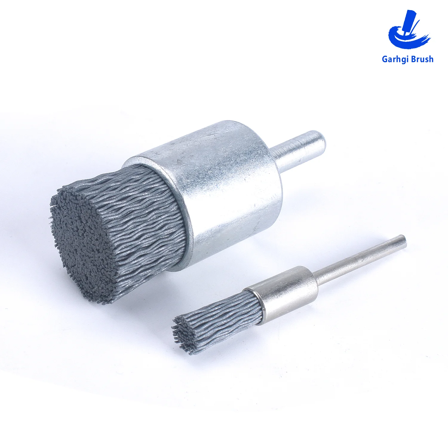 النايلون شقة نهاية فرشاة جلخ خيوط كربيد السيليكون حفار كهربائي تنظيف المعادن الصدأ لدغ إزالة التآكل سطح التشطيب #6
