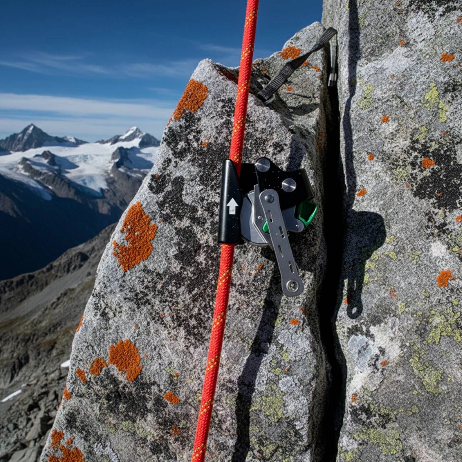 Rope Fall Arrester Self-Locking Fall Arrester with Linkage Arms Safety Device Heavy-Duty Gear Lightweight for Rescue Workers