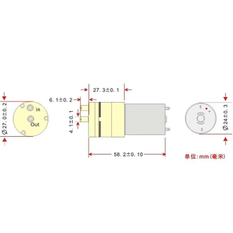 ปั๊มอากาศขนาดเล็ก DC 12V ดูดก๊าซแบบคอมเพรสเซอร์ปั๊มสุญญากาศแบบ370