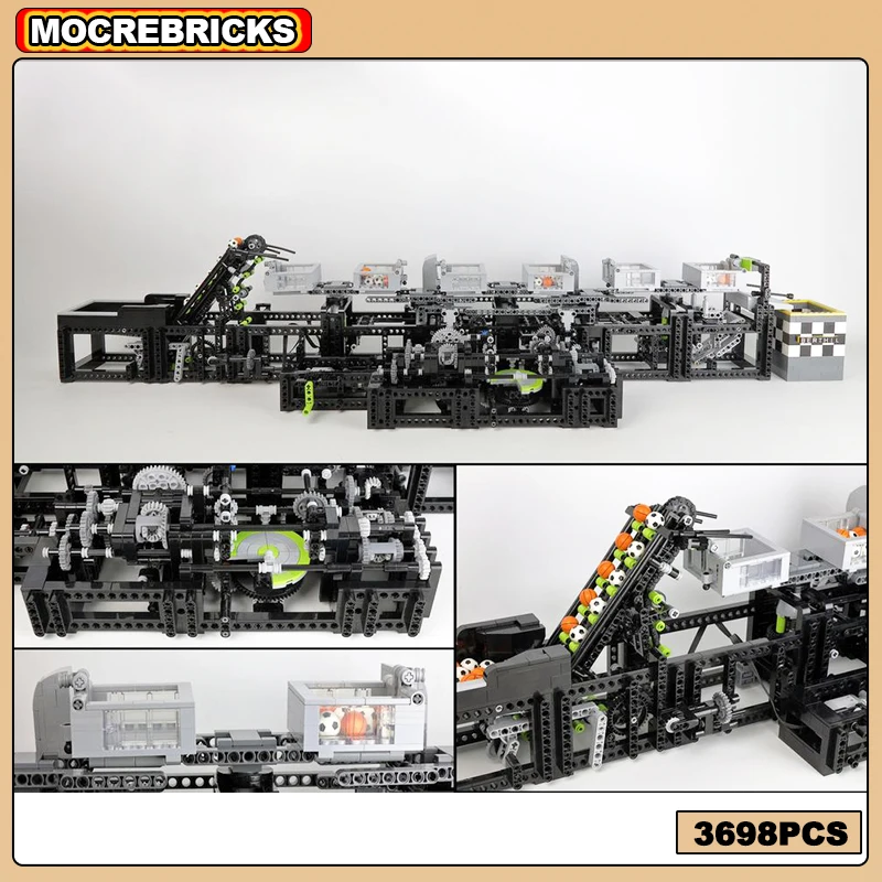 Classic GBC Series Building Blocks Container Transporter V3 Manual Operation Model Motors Technology Bricks MOC Kids Puzzle Toys