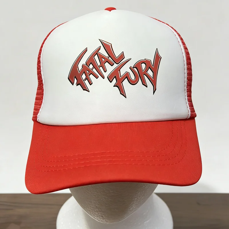 Classical Street Game King of Fighters Baseball Cap KOF Fatal Fury Terry Bogard Cosplay Printed Adjustable Sport Mesh Hat