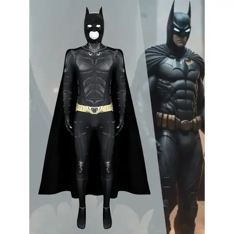 Anime Tecknad Vuxen Män Halloween Fest Cosplay Batman Kostymer Karneval Uppträdande Kläder Pojkvän Jul Födelsedagspresenter 10 best sales Batman Fantasy - №1