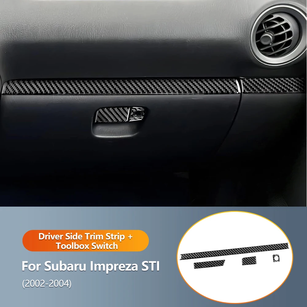 

Real 3D Soft Carbon Fiber Sticker For Subaru Impreza WRX STI 2002-2004 Central Control Multimedia Panel Cover Interior Trim Kit