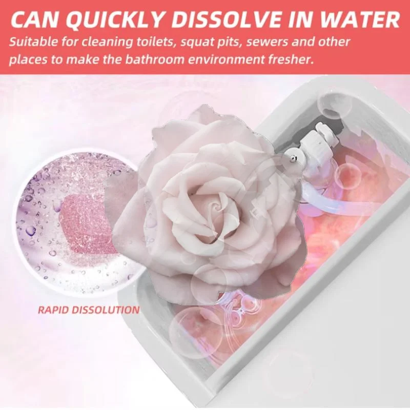 Popular Toilet Cleaner Effervescent Tablets 10Pcs Fast Dissolve Deodorant Yellow Stain Remover for Home Bathroom Maintenance