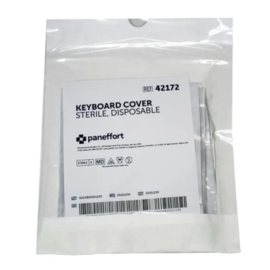 

Disposable Keyboard Covers for Medical Dental Offices: Clear PVC Protective Film Single-Use Hygienic Barrier for Infection Cont